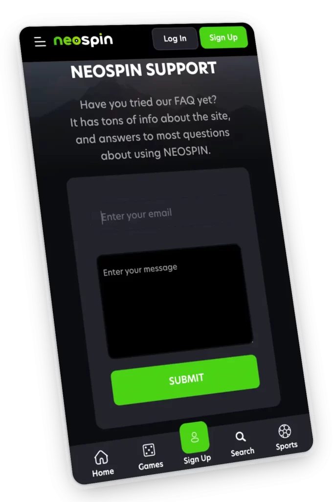 DartWinner support form